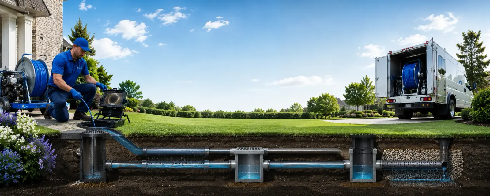 Outdoor drain cleaning information for Sand Lake, MI